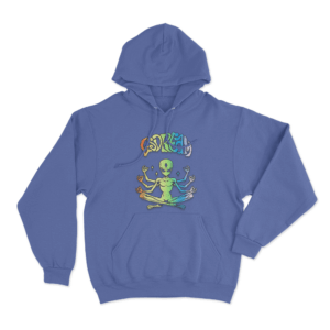 LSDREAM Alien Meditation Unisex Hoodie Blue