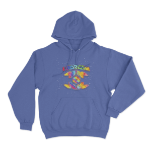 LSDREAM Aura Crystals Unisex Hoodie Blue