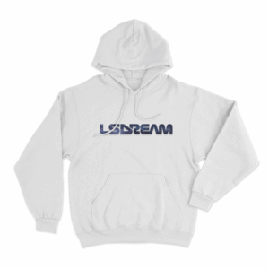LSDREAM Galaxy Logo Unisex Hoodie White