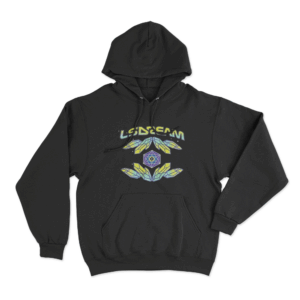 LSDREAM Holographic Crystals Unisex Hoodie Black