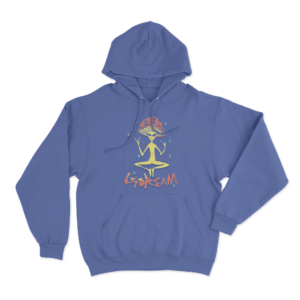 LSDREAM Mushroom Alien Unisex Hoodie Blue