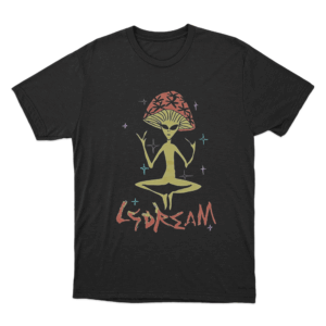 LSDREAM Mushroom Alien Unisex T Shirt Black