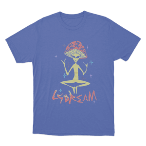 LSDREAM Mushroom Alien Unisex T Shirt Blue