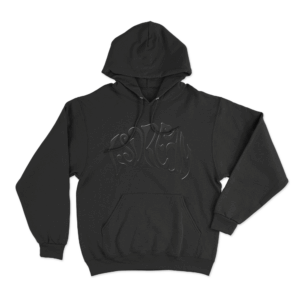 LSDREAM Retro Script Unisex Hoodie Black